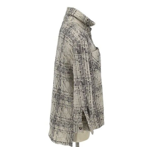 Angels & Castles Tweed Blazer Jacket Plaid Bouclé Wool Polyester Blend Medium‎ - Picture 7 of 10